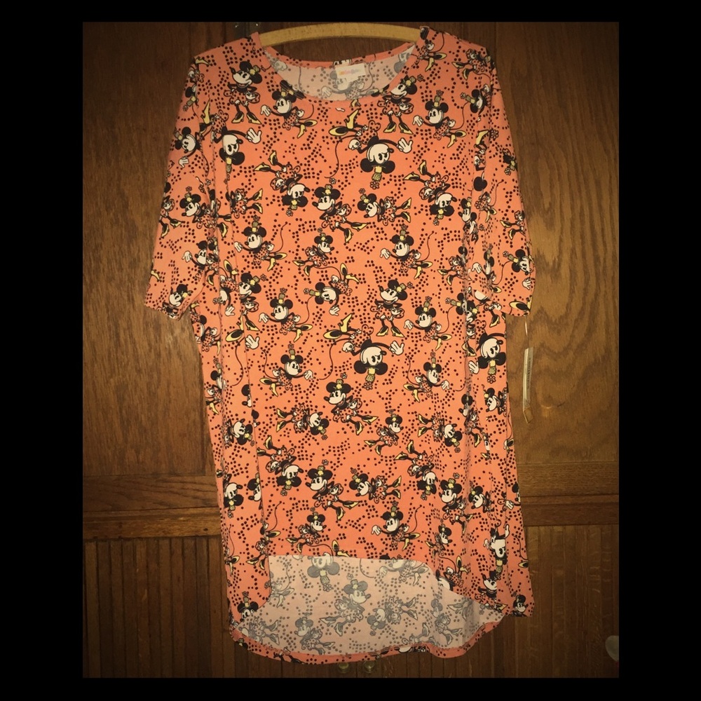 💐LULAROE CORAL Hi Lo DISNEY MINNIE MOUSE SUMMER